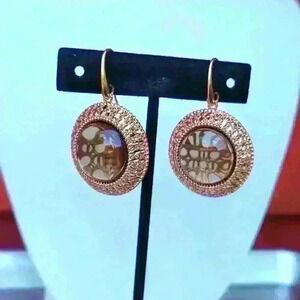 Milor Italy bronze milor Italy rose gold Tone  earrings